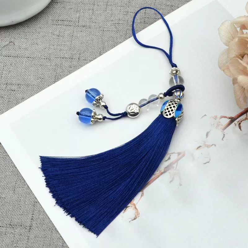 Ice Silk Tassel / Kalan Crown Alloy Tassel / Enamel Tassel /Chinese