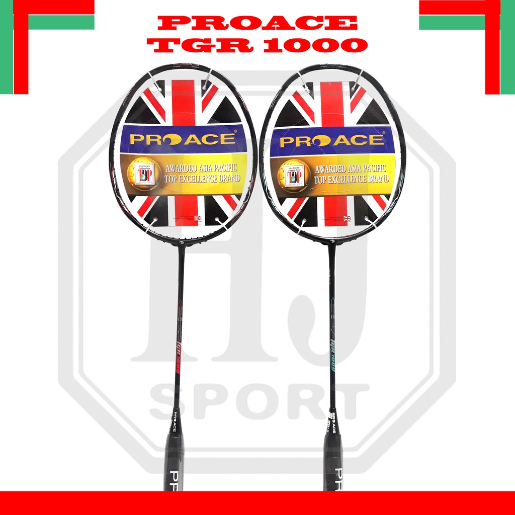 Original Pro Ace TGR 1000 Badminton Racket, Complete Bonus | Shopee ...