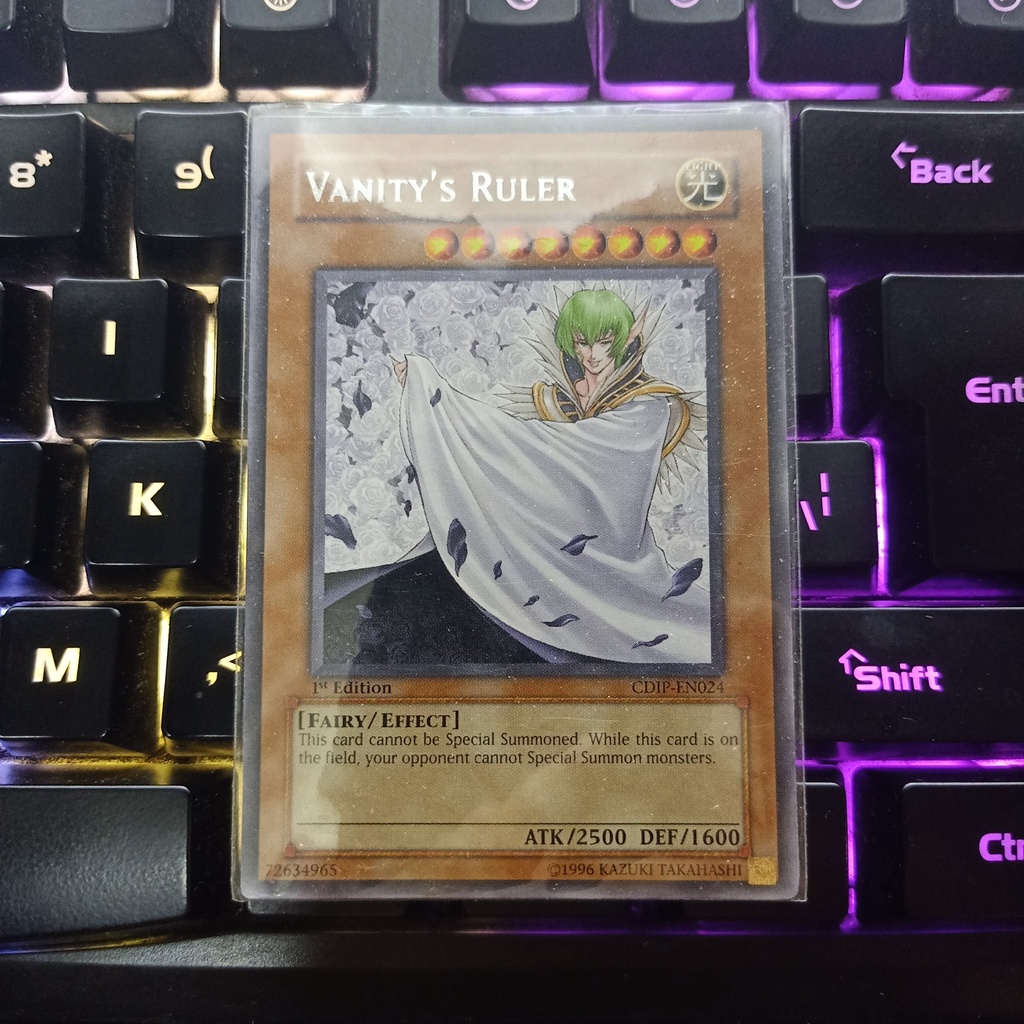 YU-GI-OH! [YGOVKIDS] Yu-Gi-Oh Cards! Vanity's Ruler - CDIP-EN024 - Rare ...