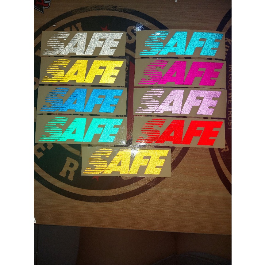 SAFE- COLORED CUT-OUT REFLECTIVE STICKERS | Shopee Philippines