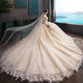 Long tail outlet bridal dresses