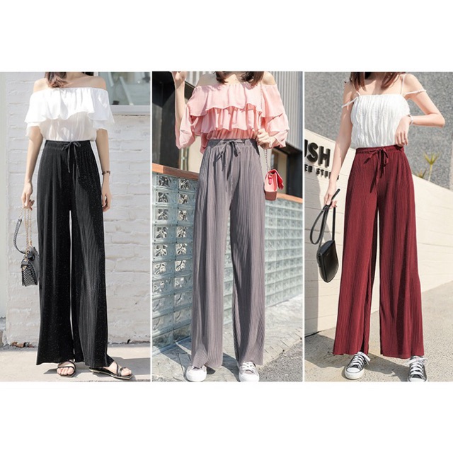 Fashion (Blue)female Korean Fashion Woman Pants Casual Culottes