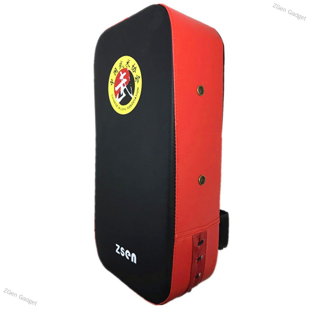PU Leather Boxing Kick Punch Pad Shield Karate TKD Foot Target Focus ...