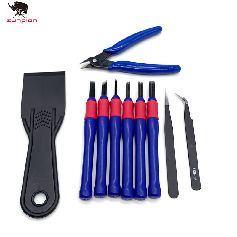 3D Printer Parts Repair Knife Tweezers Spade Clipper Tool Kit Set for
