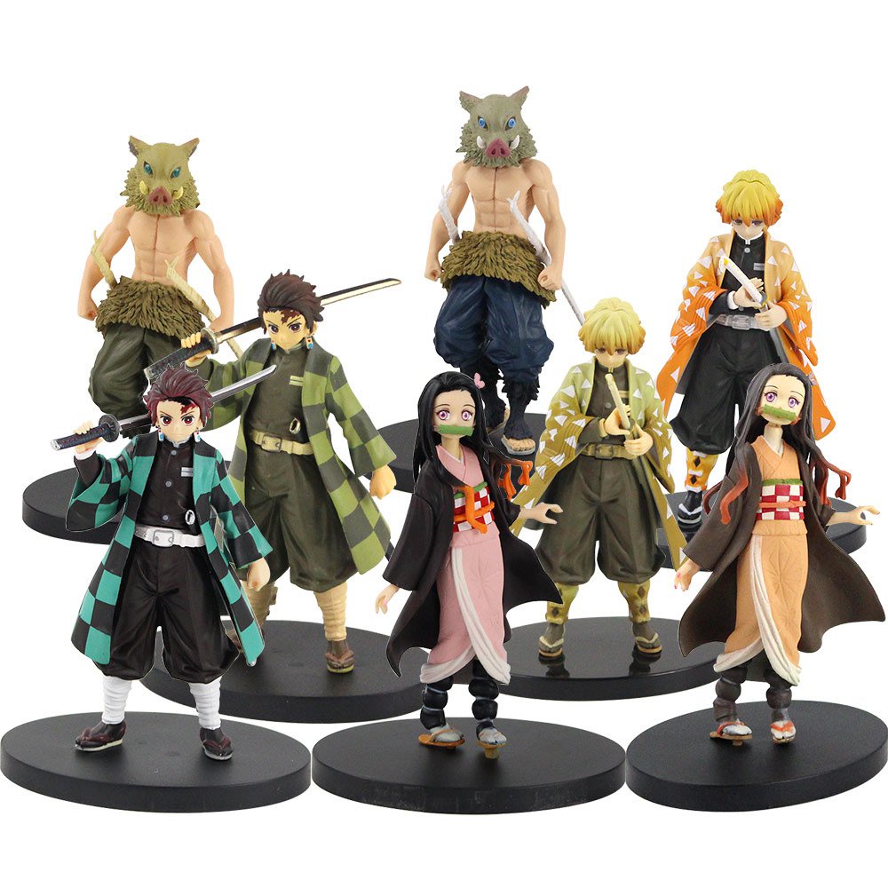 Demon Slayer Action Figure Tanjirou Kamado Nezuko Agatsuma Zenitsu ...