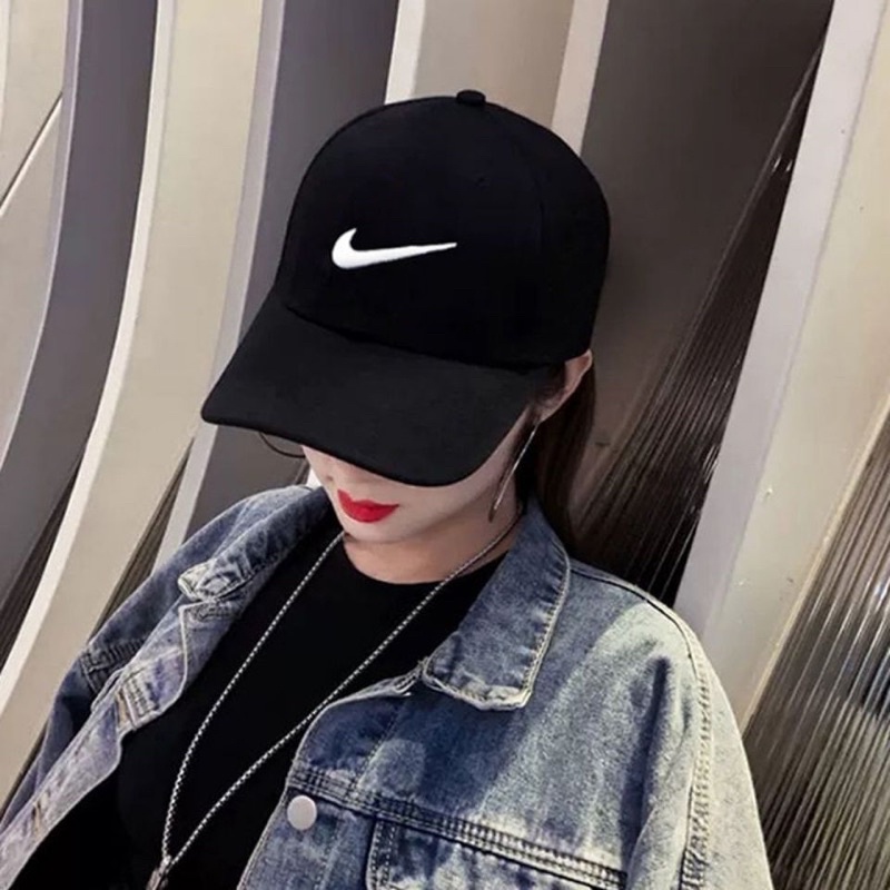 Fashion Nike cap men s and women s simple embroidery letters all match hat sun hat cap