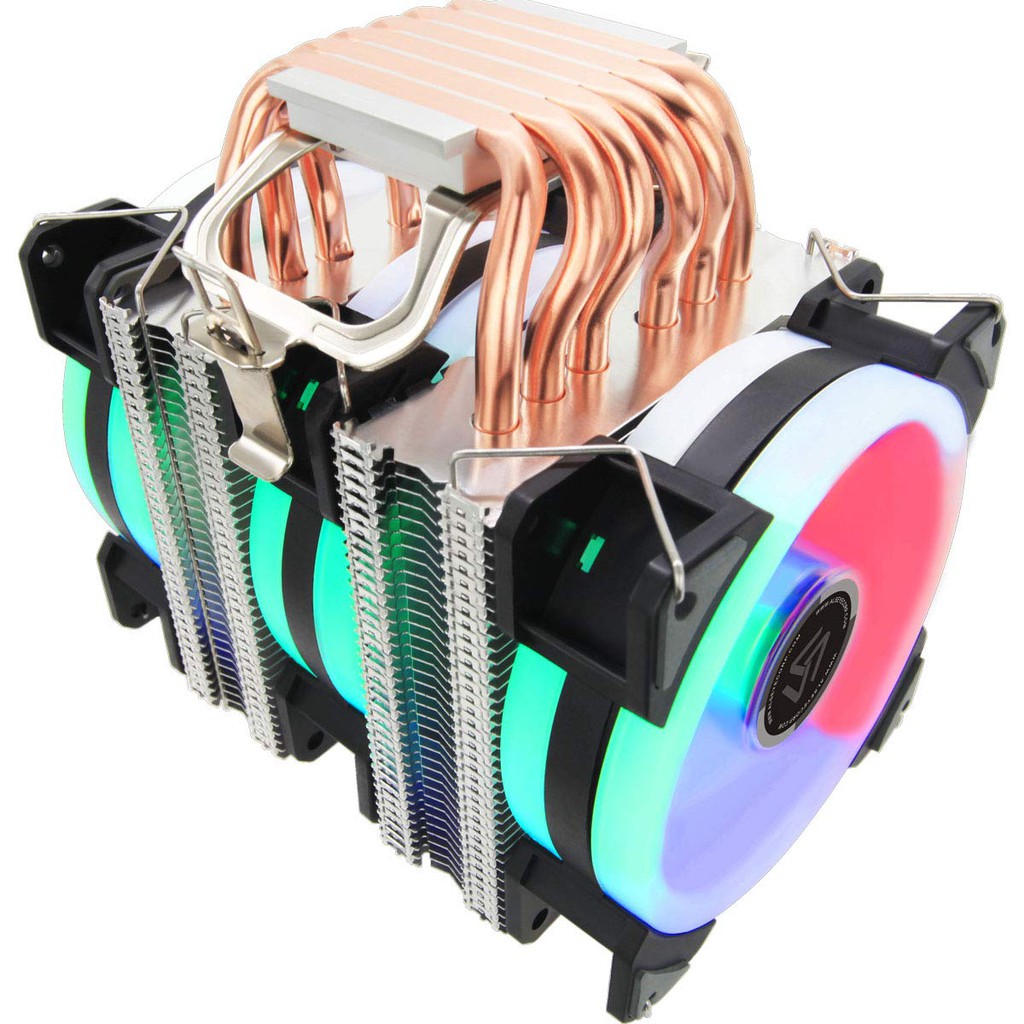Alseye AS-GH906-3 DR90 90mm CPU Fan with 6 Heatpipes Air Cooler with 4 ...