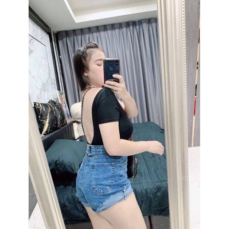 Chubby Girl Bodysuit Backless U-Neck Bust 36 38 40 42 44 46 | Shopee ...