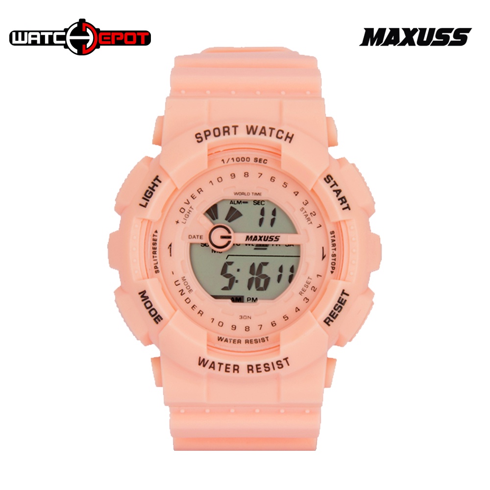 Maxuss Ladies Rubber Sports Watch 1869 (Peach) | Shopee Philippines