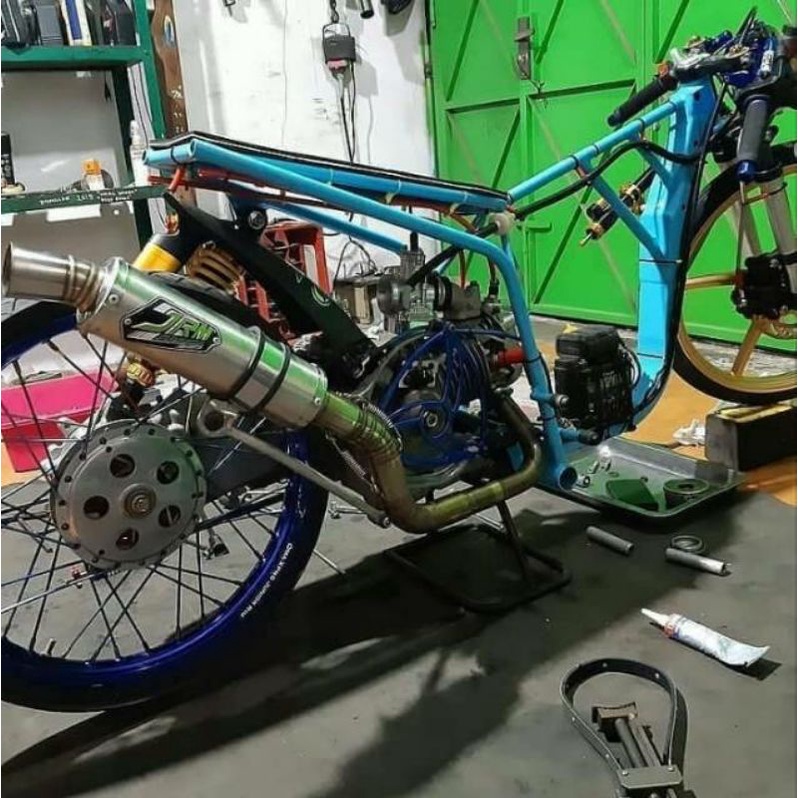 Jrm racing Exhaust For all matic Mio sporty beat Vario Etc | Shopee ...