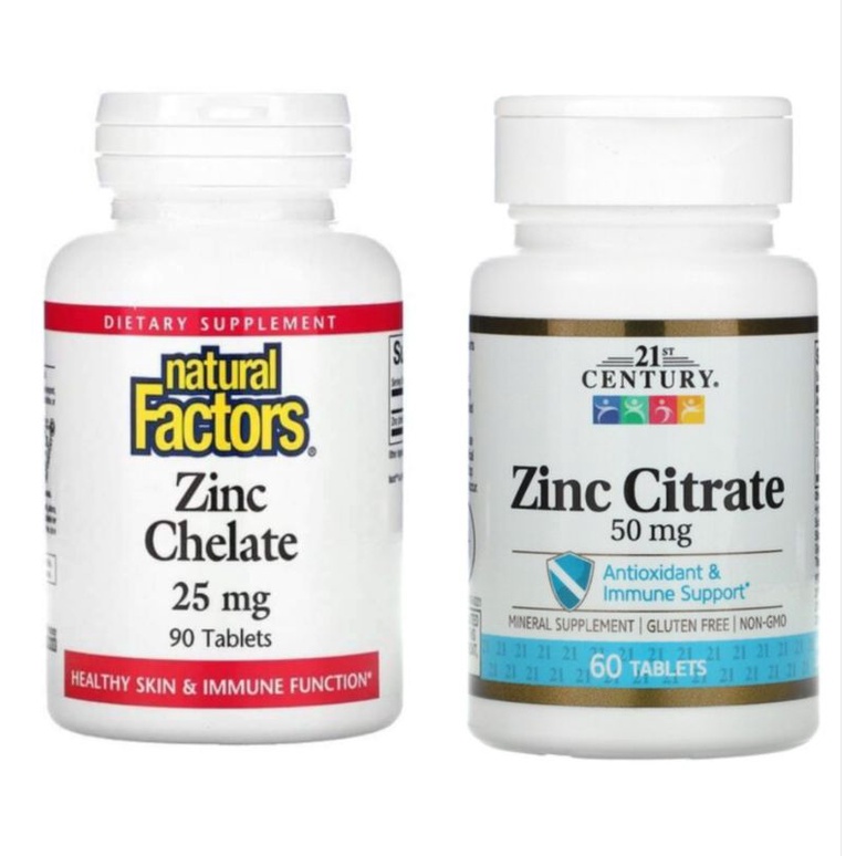 Natural factor Zinc Chelate, 25 mg,90 Tablets/ 21st Century Zinc ...