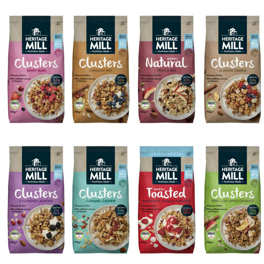 Heritage Mill Australian Made [Clusters / Muesli ] 750g Shopee
