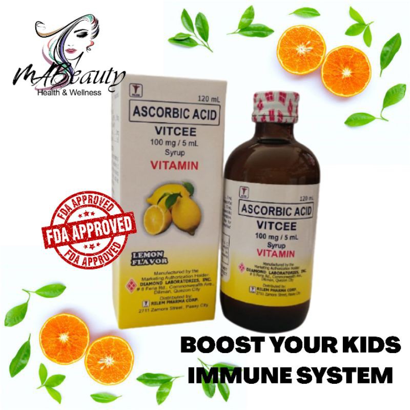 ASCORBIC ACID VITCEE SYRUP 120ML | Shopee Philippines