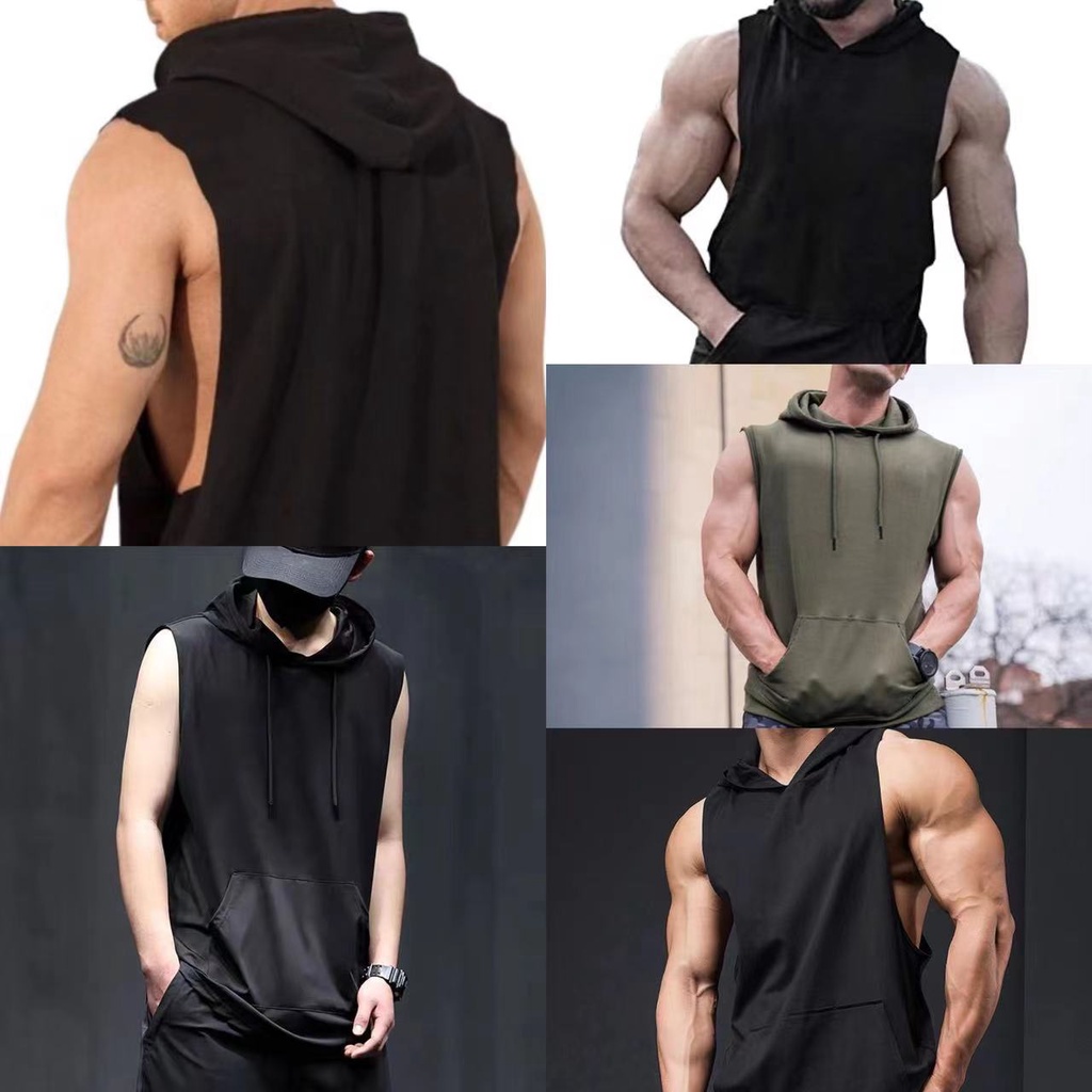 Muscle shirt hoodie on sale