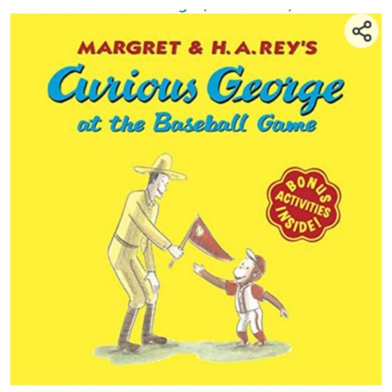 Curious George At The Baseball Game Children 's Story Book Reading ...