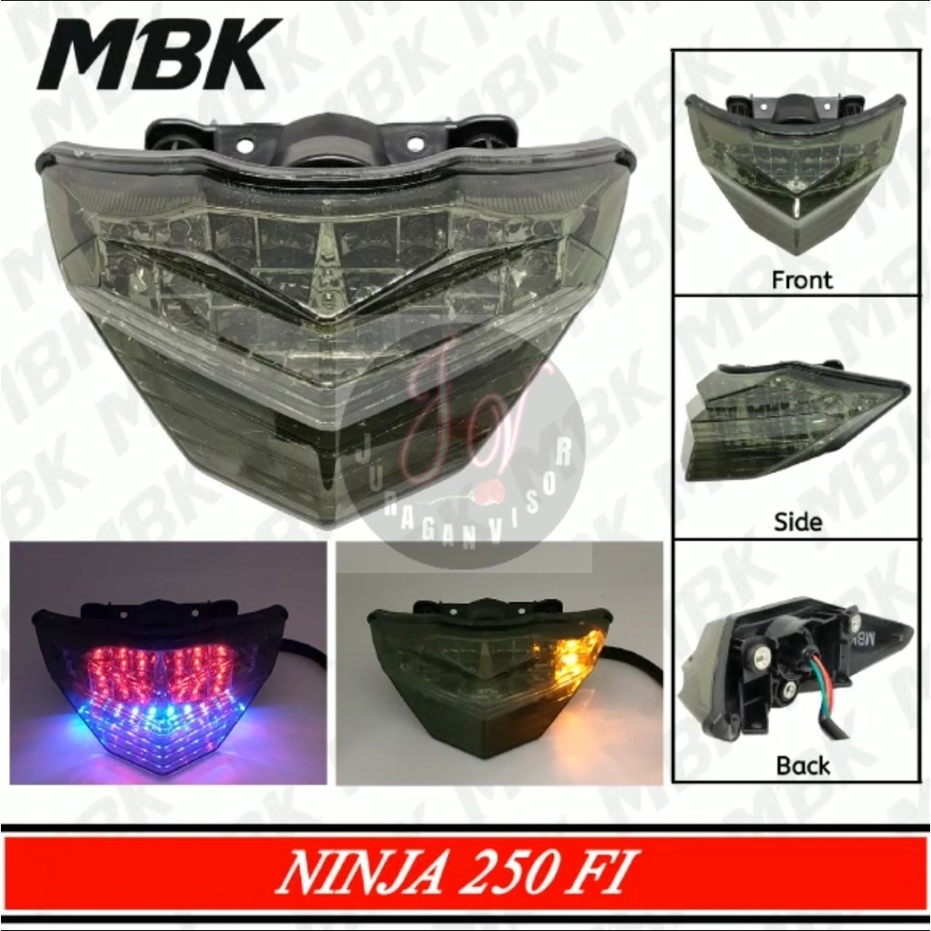 Ninja 250 Fi Led Rear Light 3 In 1 Stop Lamp Ninja 250 Fi Led Stop Lamp ...