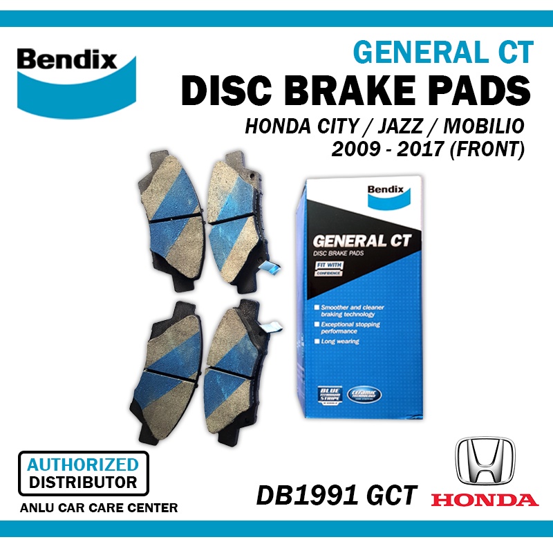 BENDIX Brake Pads (FRONT) DB1991 / DB1991 GCT for HONDA CITY / JAZZ