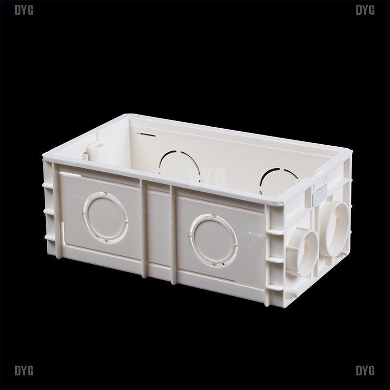146 Standard Wallpad Universal White Wall Mount Box Socket Back Box ...