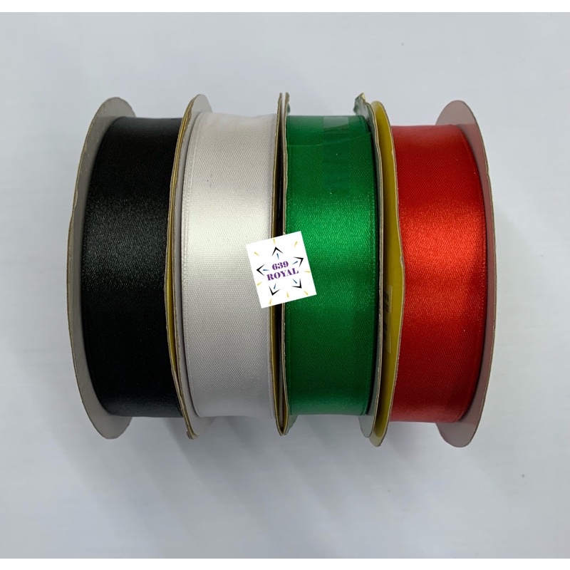 1” Double Edge Polyester Satin Ribbon (sold per roll) | Shopee Philippines