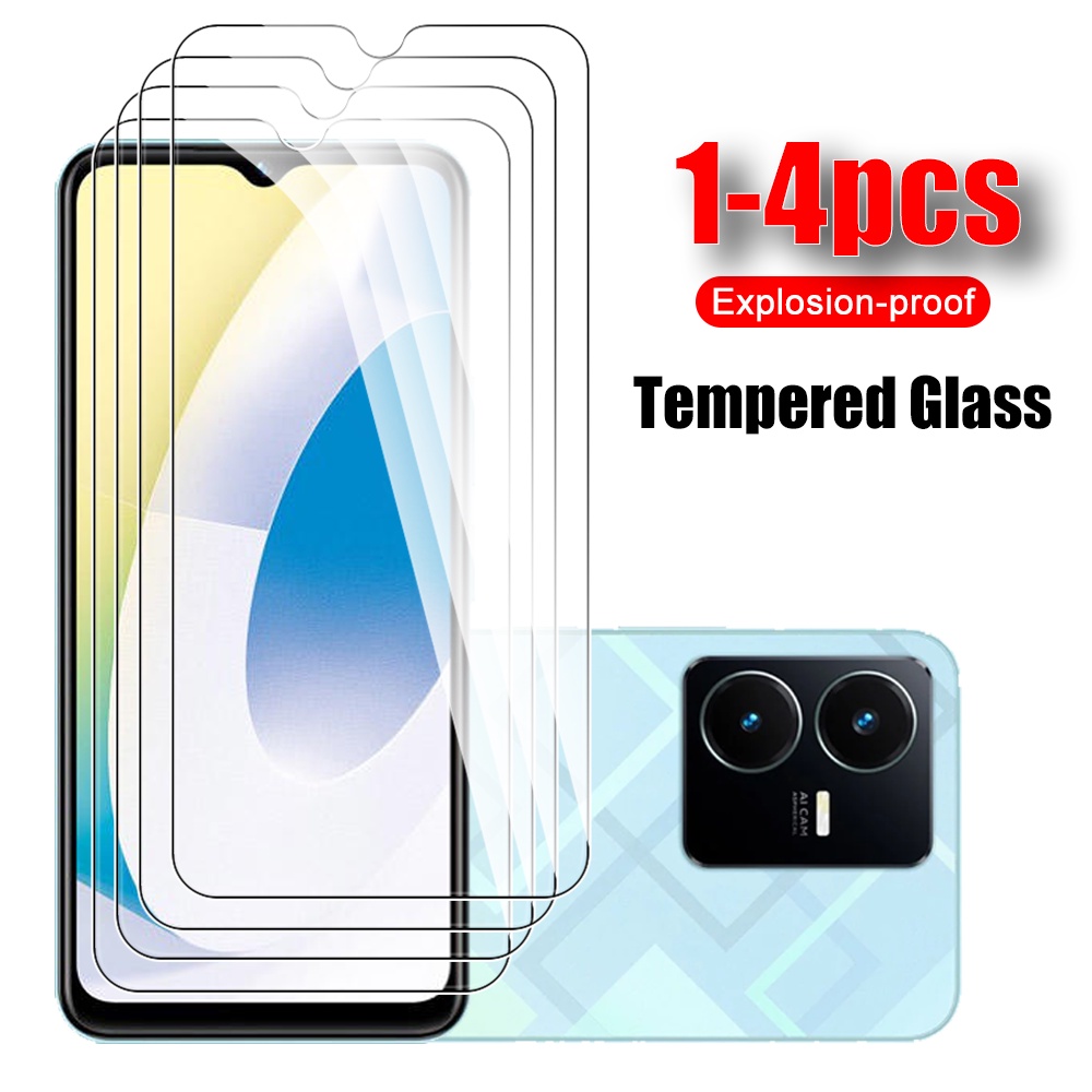 1-4pcs Tempered Glass For Vivo Y22 Screen Protector For vivo Y22s Y35 ...