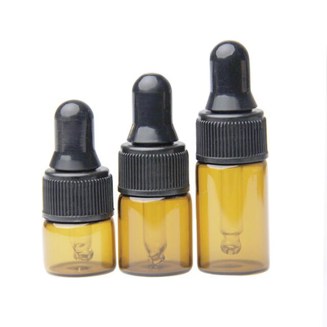 50pcs 2ML Small Amber Glass Dropper Bottle 2cc Mini Glass Vial With   39d8da216bf7350a28f614a37b961b2d