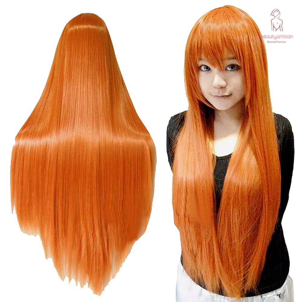 Orange wig on sale