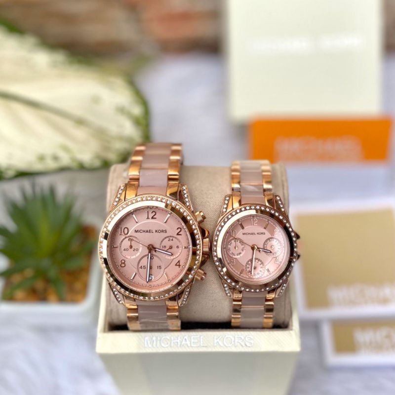 Pink discount MK watch