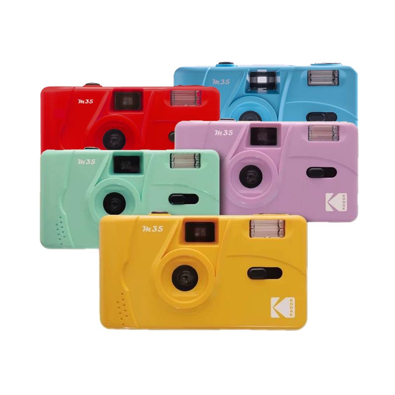 KODAK Vintage Retro M35 35mm Reusable Film Camera Sky Blue/ Yellow / Mint  Green / Pink / Red /