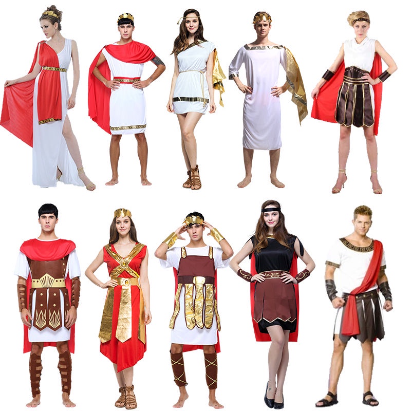 Halloween Adult Ancient Roman Costume cosplay Samurai Clothes Men Women