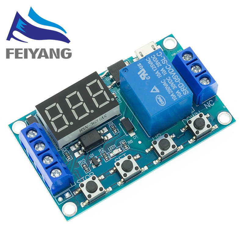 6-30V Relay Module Switch Trigger Time Delay Circuit Timer Cycle ...