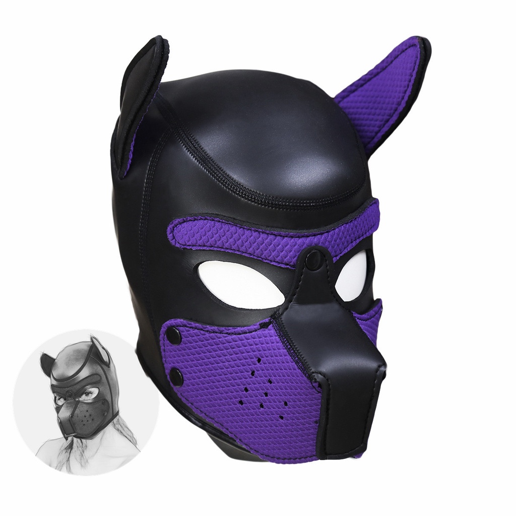 Sexy Costumes of Bdsm Bondage Latex Puppy Play Hoods with Openable Mouth  for Fetish Slave Cosplay Ad | Shopee Philippines