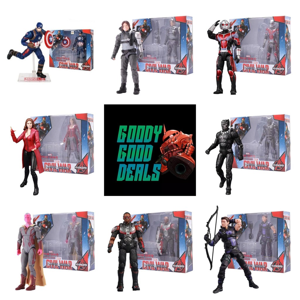 ZD TOYS HawkEye Falcon Vision Black Panther Scarlet Witch Captain