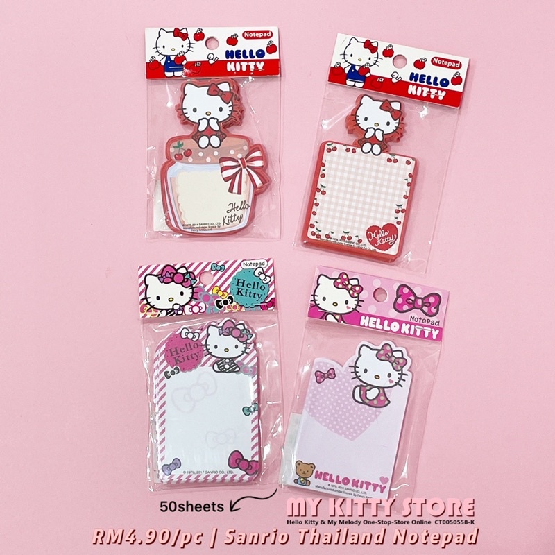 Sanrio Hello Kitty Notepad Memo Pad | Shopee Philippines
