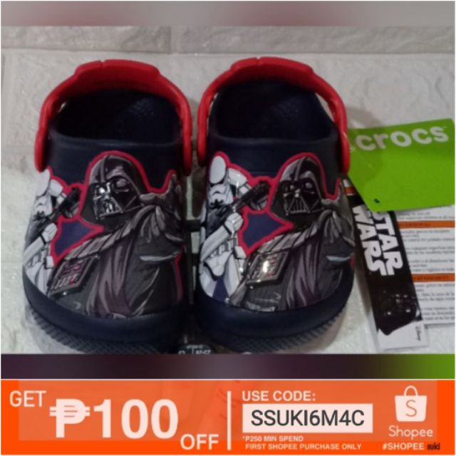Original Crocs Kids Darth Vader Clog | Shopee Philippines