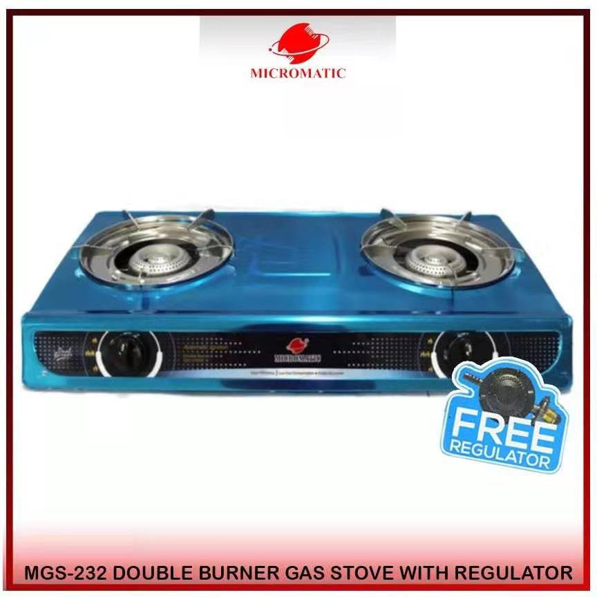 gastove double burner two burner gas stove Micromatic MGS232 Double