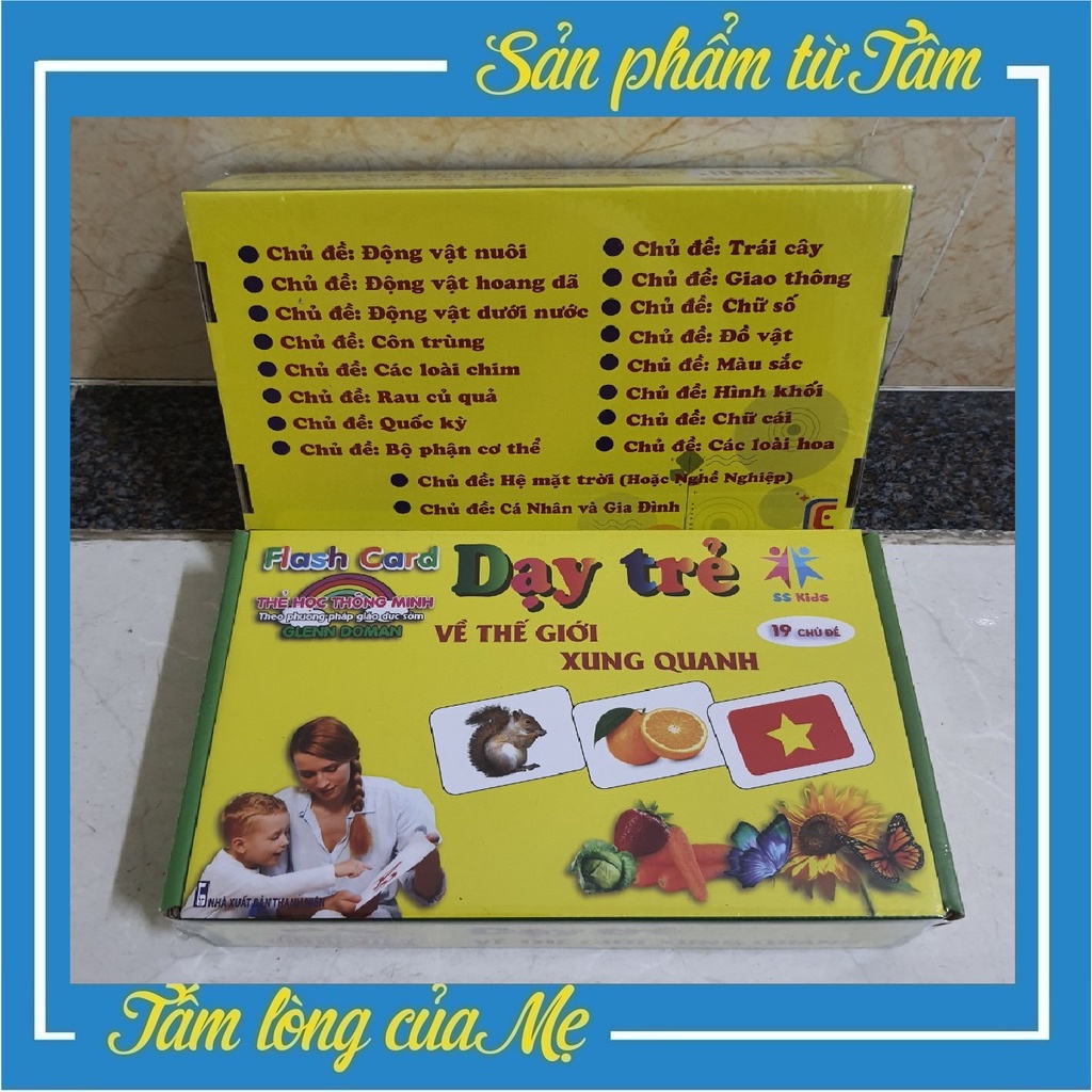 Set of Smart Learning Cards with 19 TOPICS, Large, Bilingual English ...