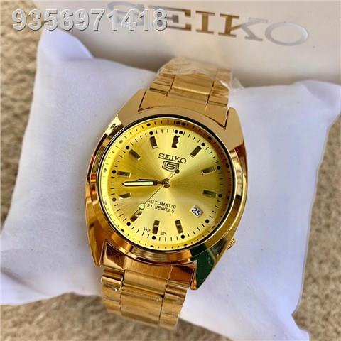 Seiko 5 automatic on sale 21 jewels gold plated