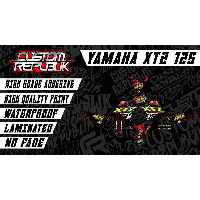 Yamaha XTZ 125 The Doctor Decal Set | Shopee Philippines