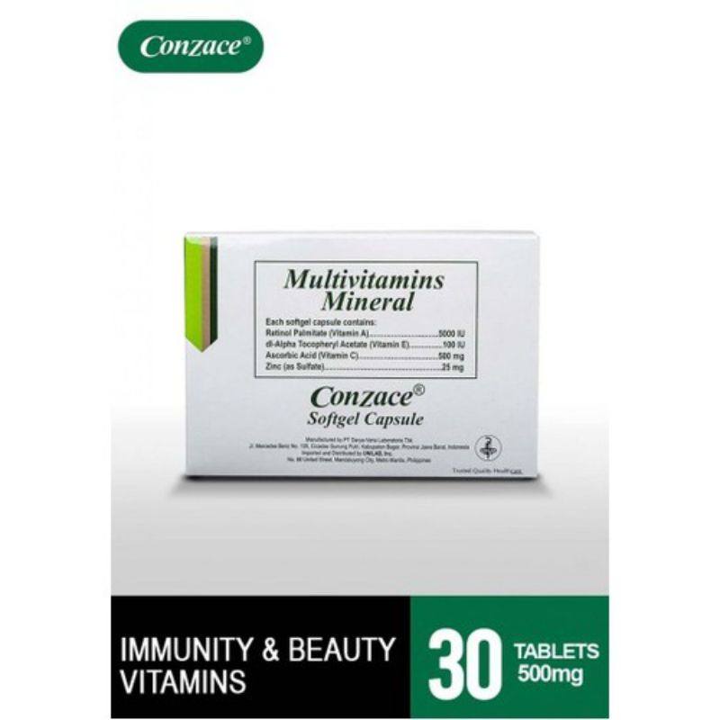 Conzace Multivitamins & Minerals (30 softgel) Shopee Philippines