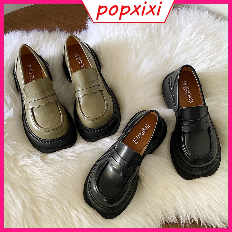 Square Toe Leather Loafers – Korean Classic
