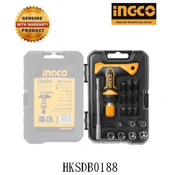 INGCO HKSDB0188 T-Handle Screwdriver Set [Small]18Pcs | Shopee Philippines