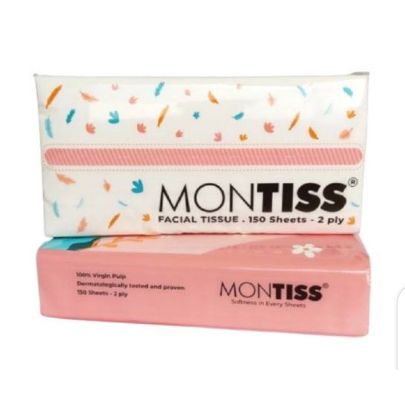 Montiss FACIAL TISSUE 150 SHEETS 2 PLY | Shopee Philippines