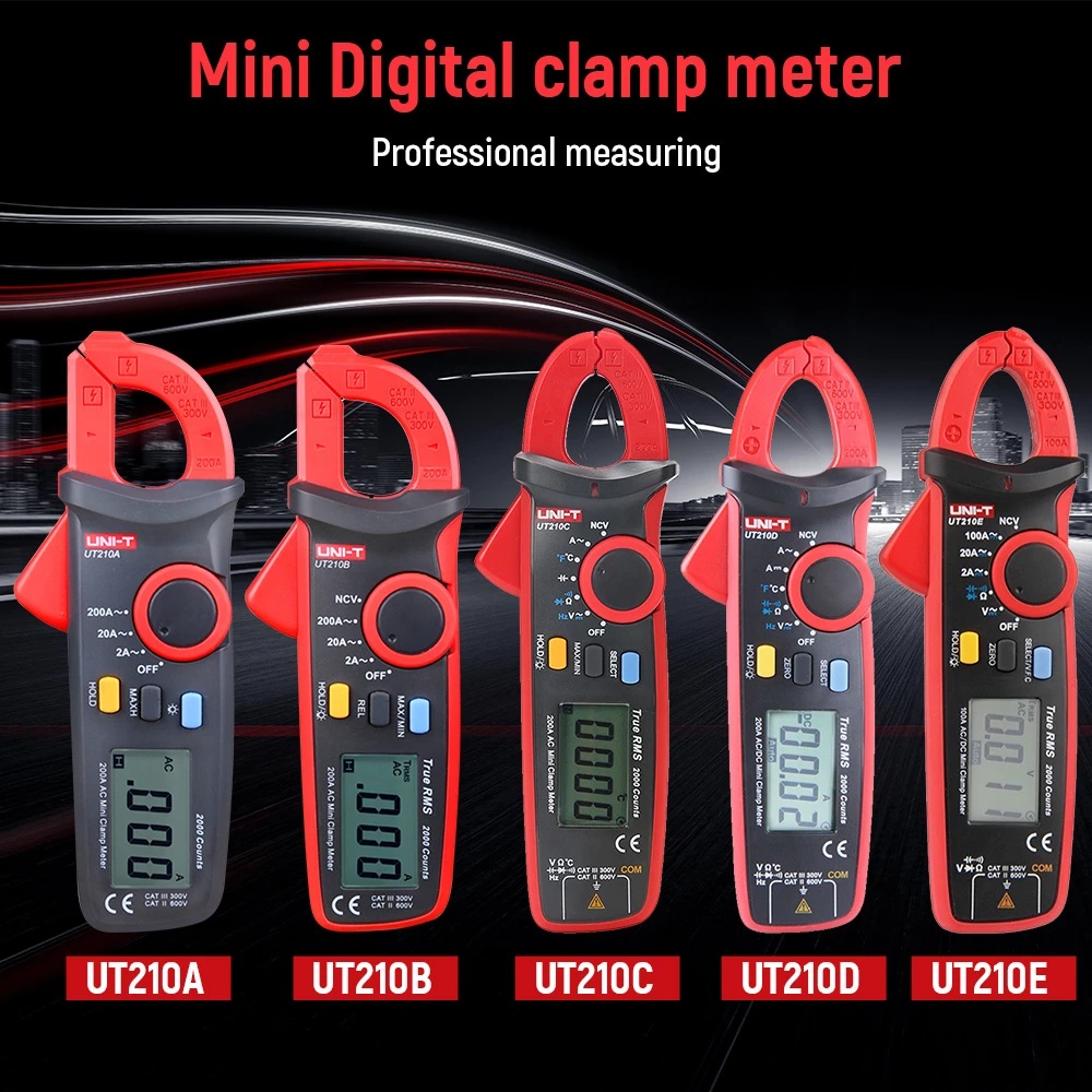 UNI-T UT210A UT210B UT210C UT210D UT210E Clamp Meter Circuit Power ...