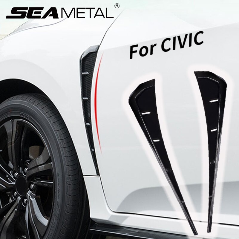 SEAMETAL Car Side Fender Vent Cover Fender Decoration Side Wing Air