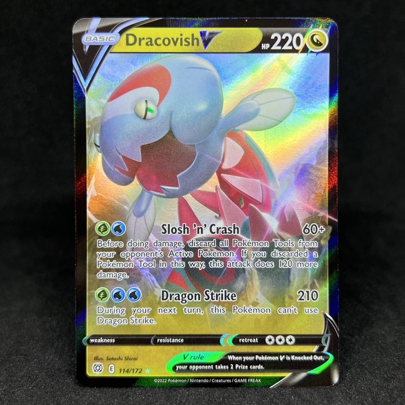 Pokemon TCG Dracovish V Ultra Rare 114/172 2022 Sword & Shield Brilliant  Stars Trading Card | Shopee Philippines