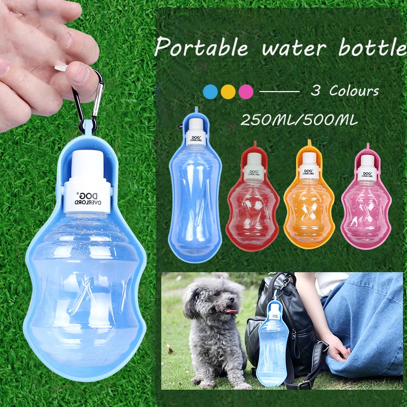 Dog leash with bottle Pet Dog Water Bottle With alloy buckle Portable