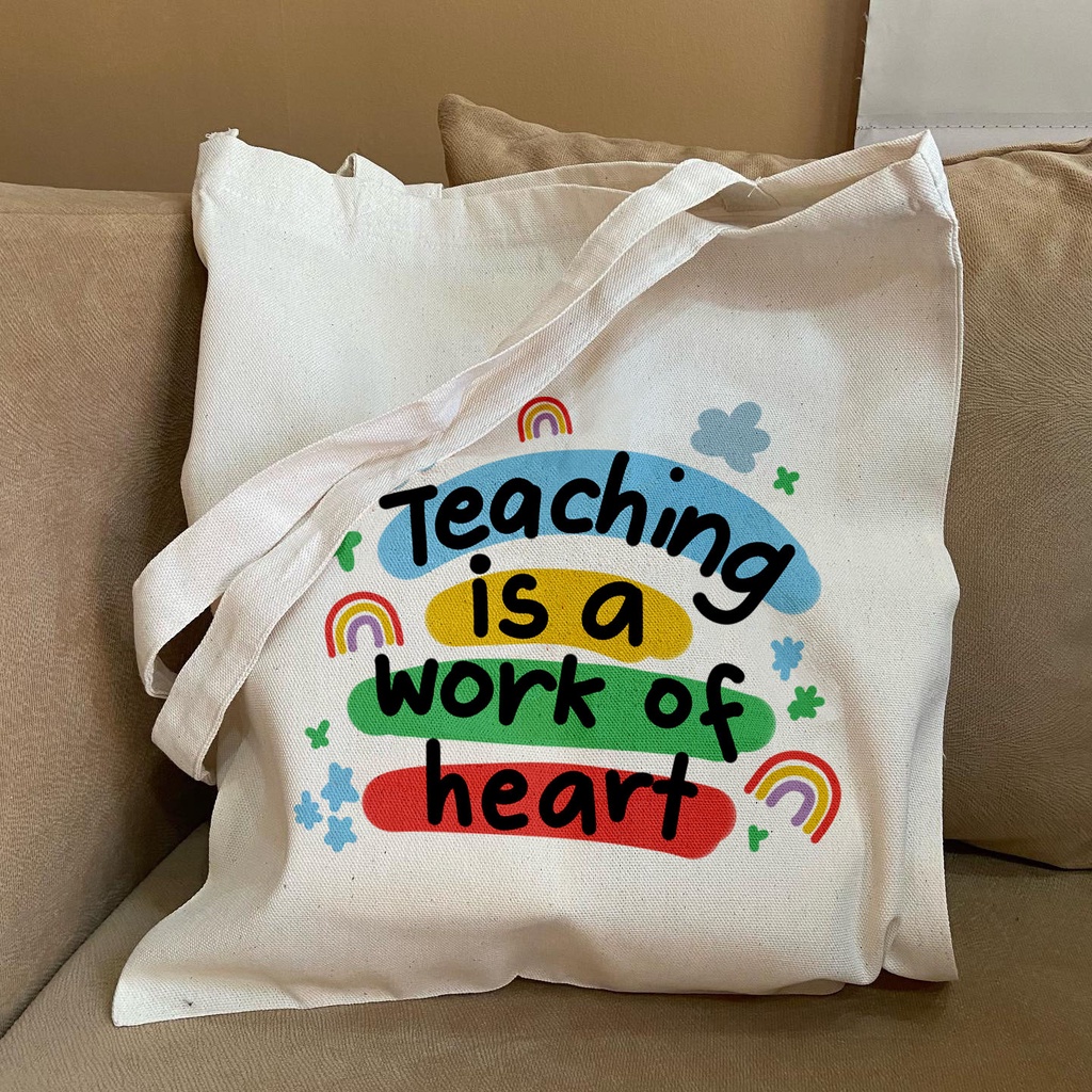 Teachers Day Good Quality Canvas Tote Bag Gift Giveaway for Teachers