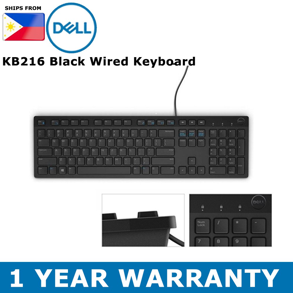 Dell kb216 / km117 chocolate keyboard MS116 USB Optical Mouse Combo