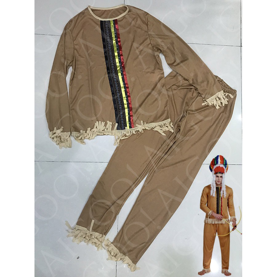 Native American Indian Costume for Men Halloween Adult Male Cosplay ...