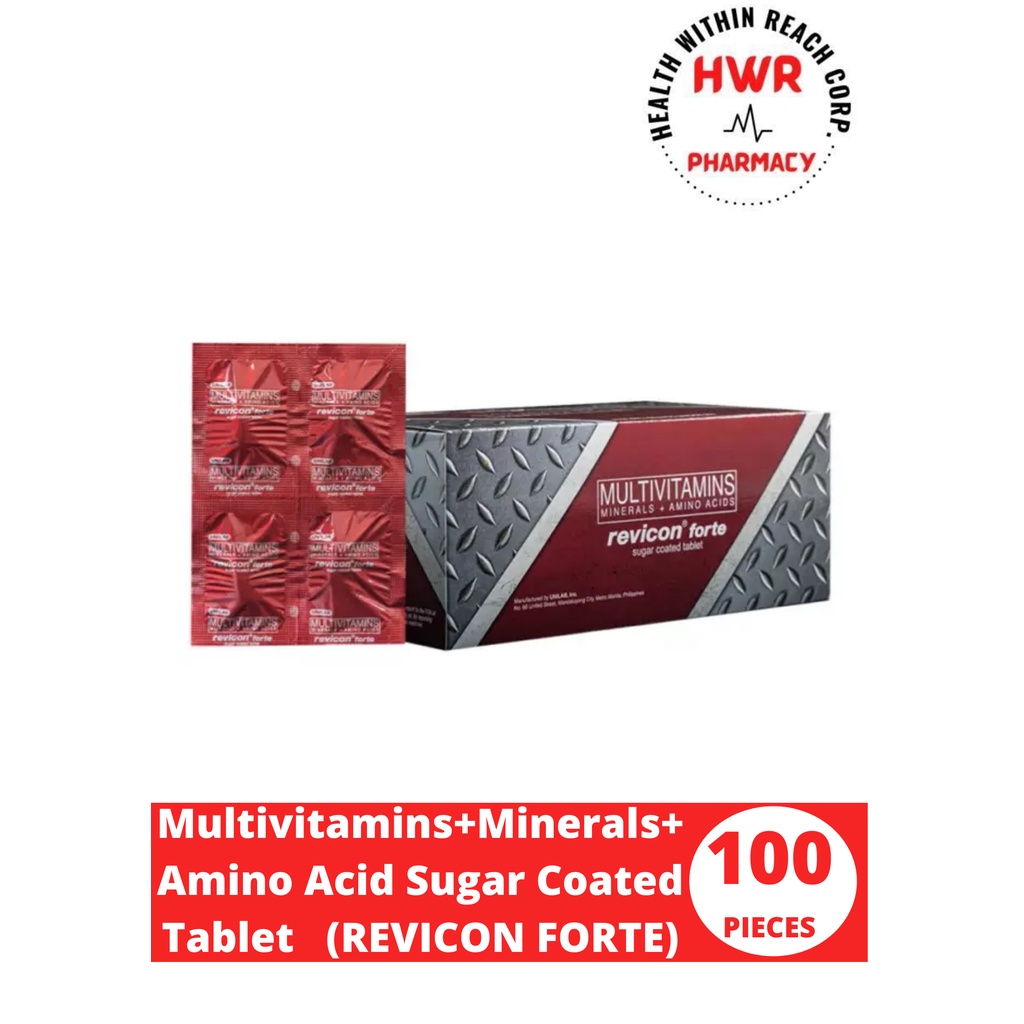 Multivitamins+Minerals+Amino Acid Sugar Coated Tablet 100s (REVICON